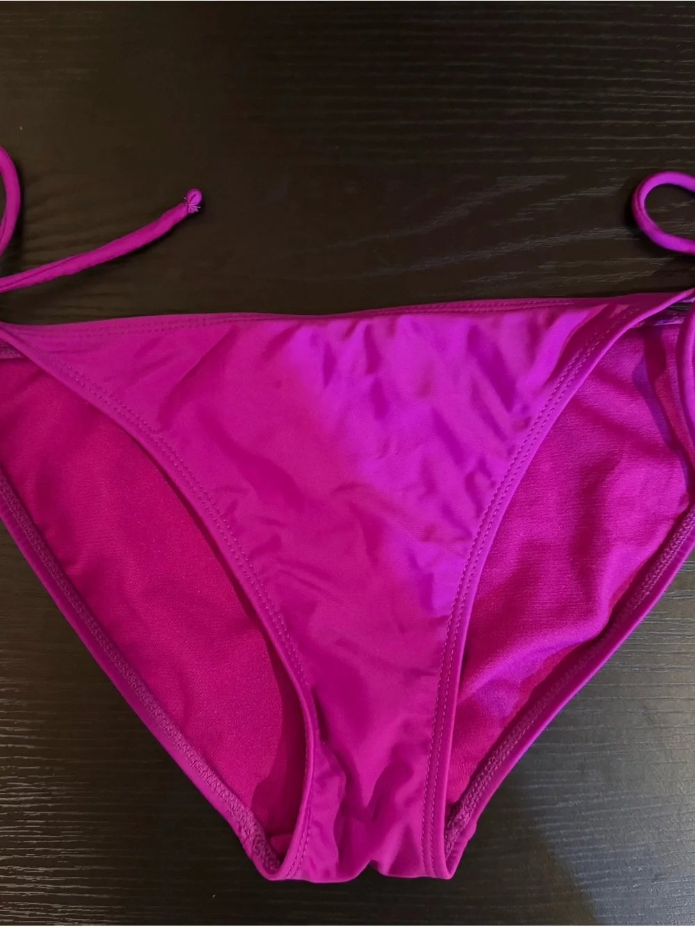 No Boundaries Deep Purple Tie-Side Bikini Bottoms